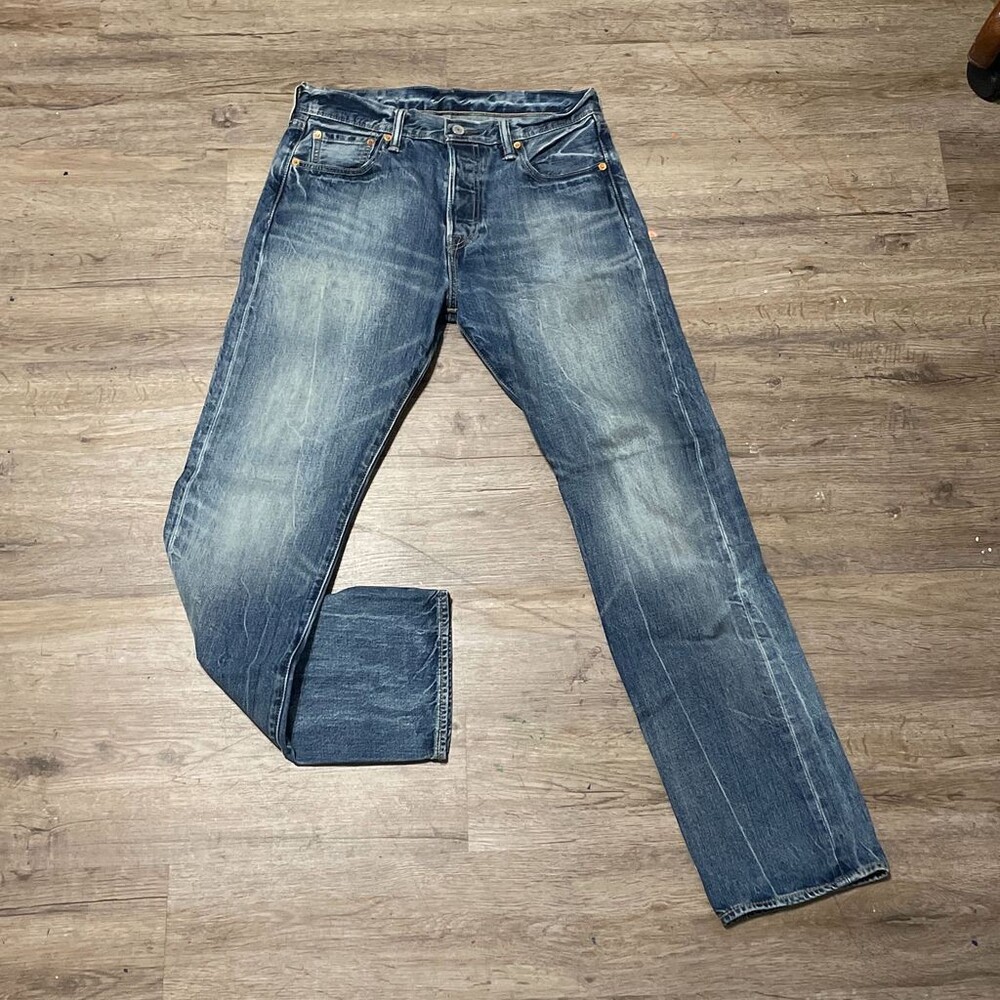 Levi's 501 Men's Straight Denim Jeans Blue Button Fly Size 30 x 32